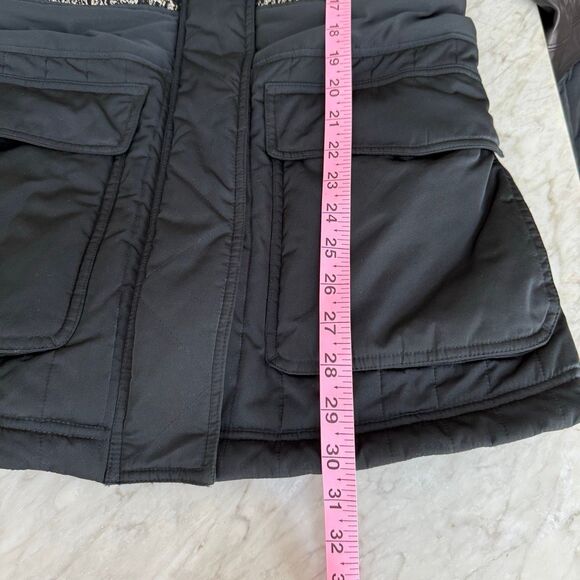 RARE Alexander Wang Runway Hybrid Tweed Ski Jacket leather detail size L No hood - Picture 11 of 11